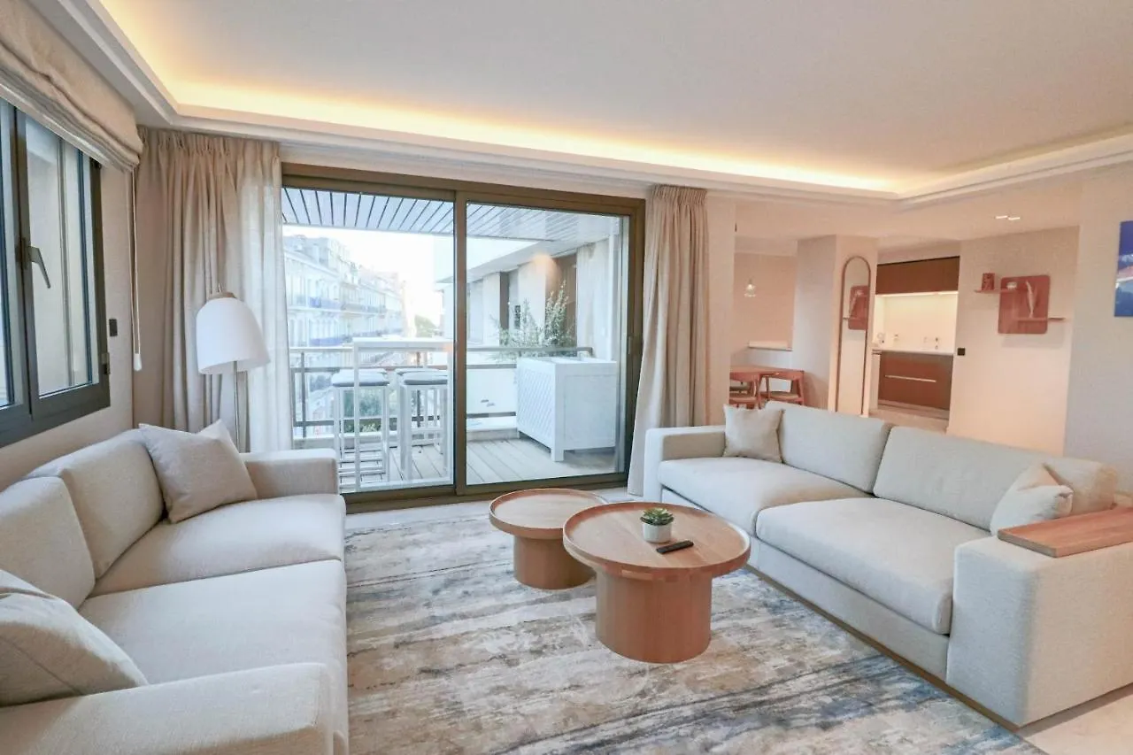 Gray Renovated Luxurious Apartment Located In Cannes